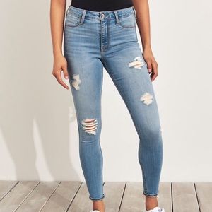 High rise skinny jeans